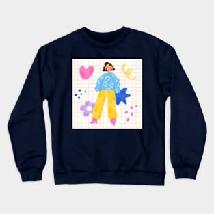 Cute girl Crewneck Sweatshirt